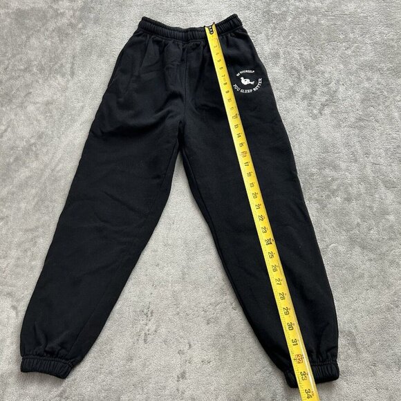 Sisters & Seekers Joggers Womens 4 Sweatpants Black Be Yourself You Sleep Better - Picture 2 of 13